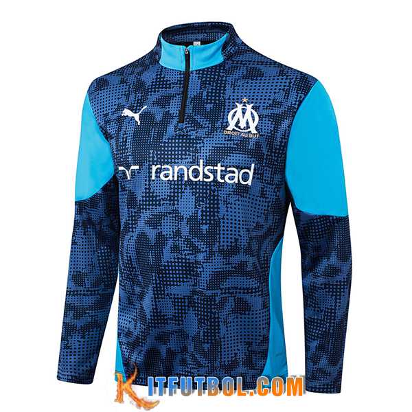 Sudadera De Entrenamiento Marsella Azul/Negro 2025/2026