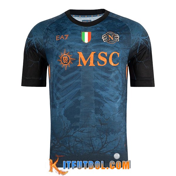 Nueva Camisetas De Futbol SSC Napoli Halloween Edition Azul 2025/2026