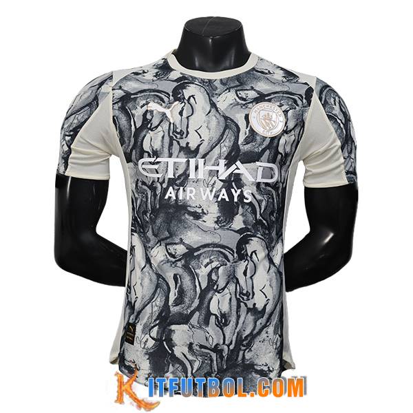 Camisetas De Futbol Manchester City Special Edition Negro/Blanco 2025/2026