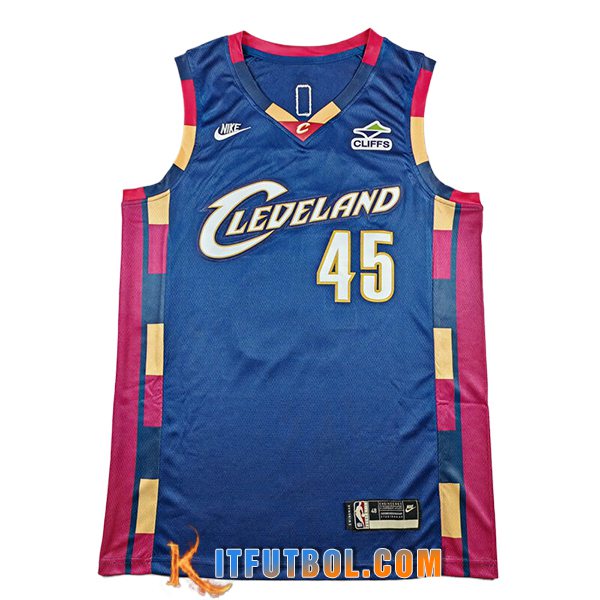 Camisetas NBA Cleveland Cavaliers (MITCHELL #45) 2025/26 Azul/Rojo
