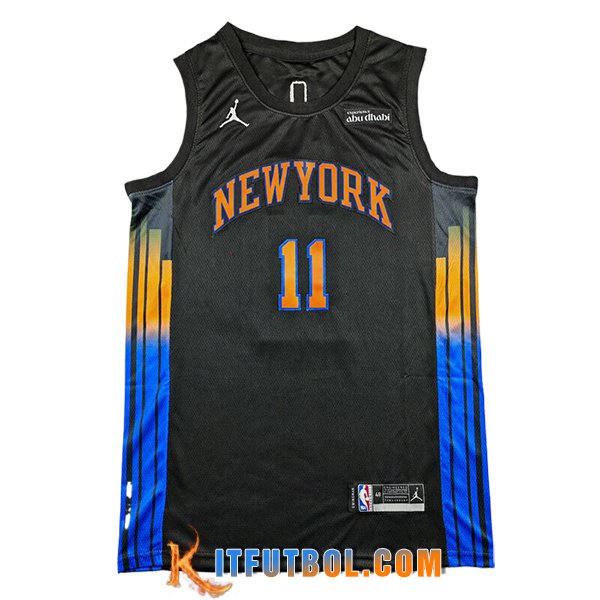 Camisetas NBA New York Knicks (MarrónSON #11) 2025/26 Negro/Azul/Naranja