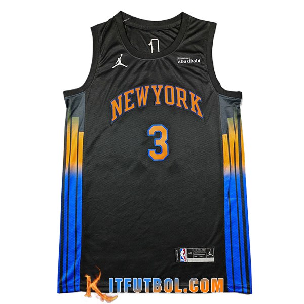 Camisetas NBA New York Knicks (HART #3) 2025/26 Negro/Azul/Naranja