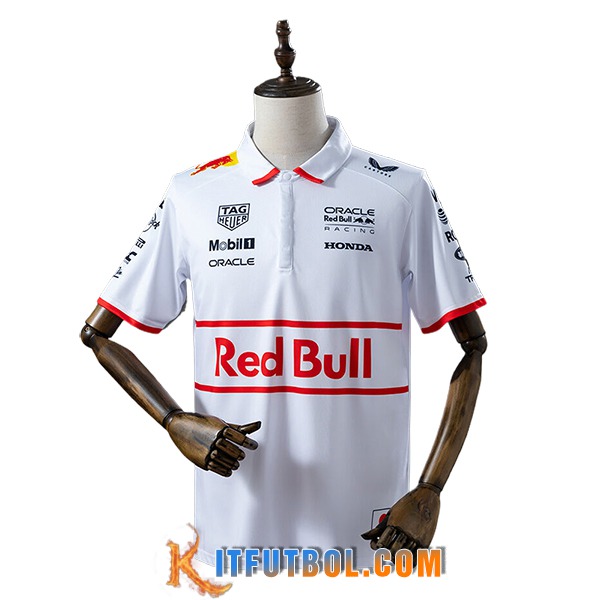 Polo F1 Scuderia Ferrari Team Blanco/Rojo 2025