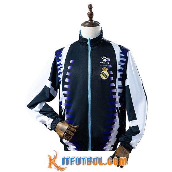 Rompevientos Real Madrid Negro/Blanco/Violeta 2025/2026
