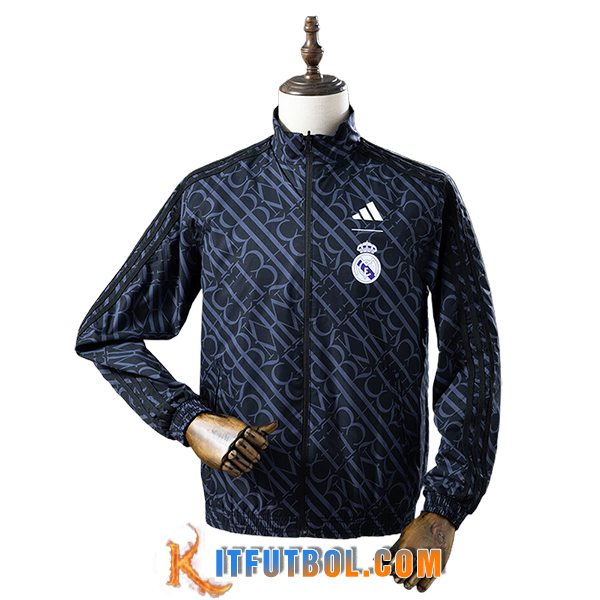 Rompevientos Real Madrid Negro 2025/2026 -02