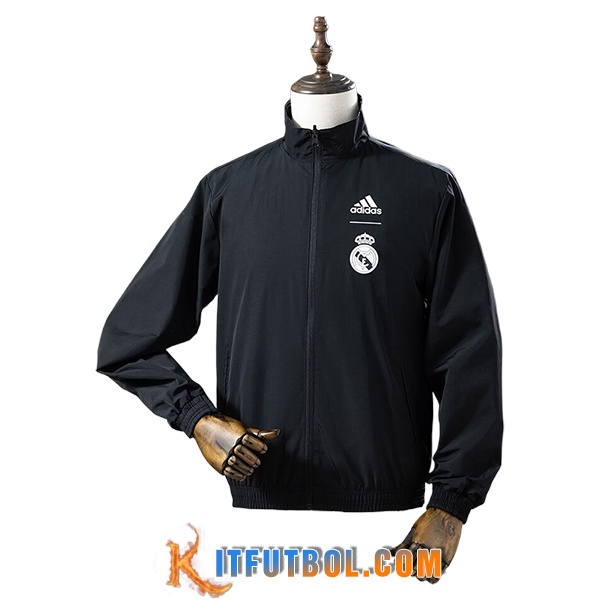 Rompevientos Real Madrid Negro 2025/2026