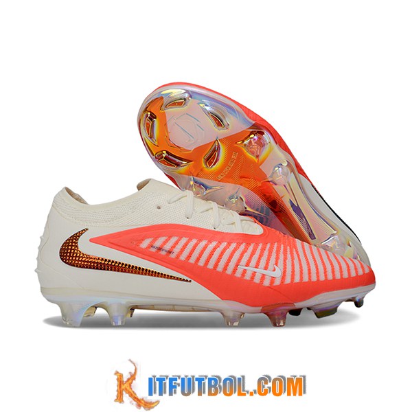 Nike Botas De Fútbol Phantom GX III Elite FG Beige/Naranja