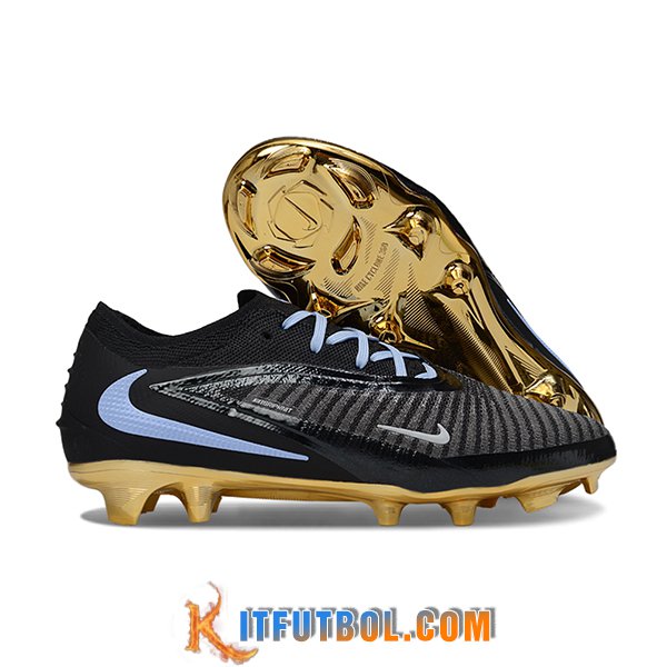 Nike Botas De Fútbol Phantom GX III Elite FG Negro/Azul/Amarillo