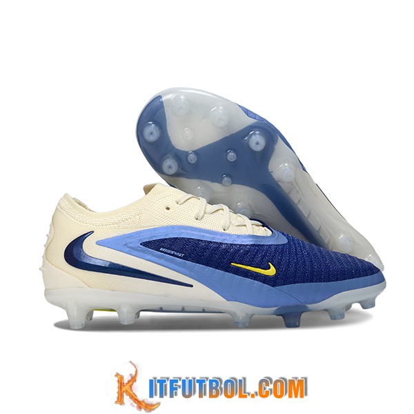 Nike Botas De Fútbol Phantom GX III Elite AG Beige/Azul