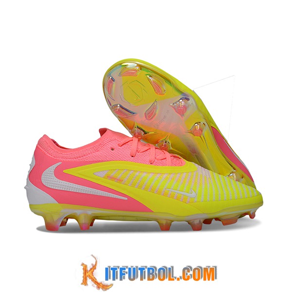 Nike Botas De Fútbol Phantom GX III Elite FG Amarillo/Rosa