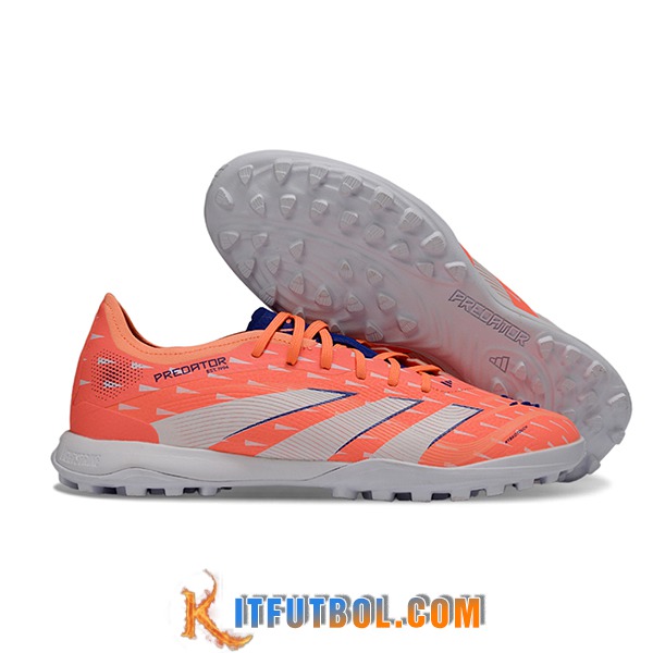 Adidas Botas De Fútbol PREDATOR 25 ELITE TF BOOTS Naranja/Blanco/Azul