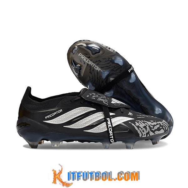 Adidas Botas De Fútbol 26 Predator Elite Tongue FG Negro/Gris