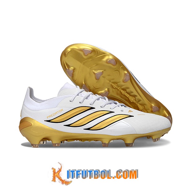 Adidas Botas De Fútbol 26 Predator Elite FG Blanco/Amarillo