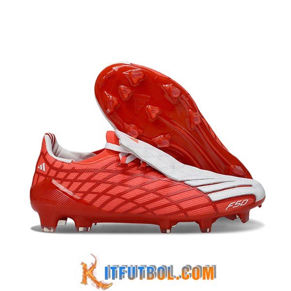 Adidas Botas De Fútbol F50 Elite FG Rojo/Blanco