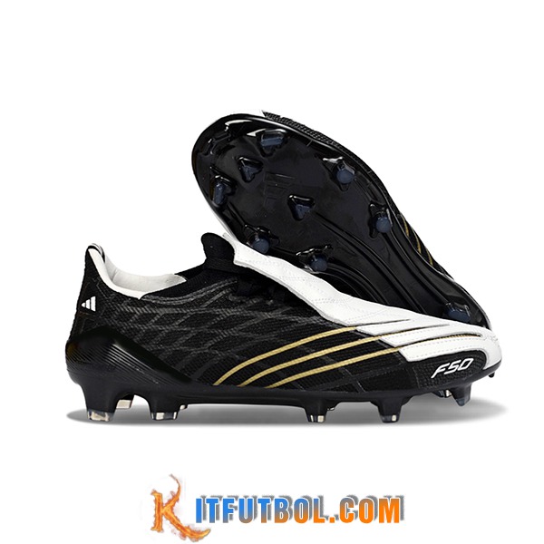 Adidas Botas De Fútbol F50 Elite FG Negro/Blanco