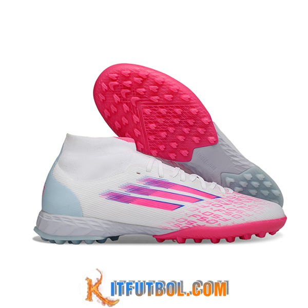 Adidas Botas De Fútbol F50 Sparkfusion League TF Blanco/Rosa/Azul