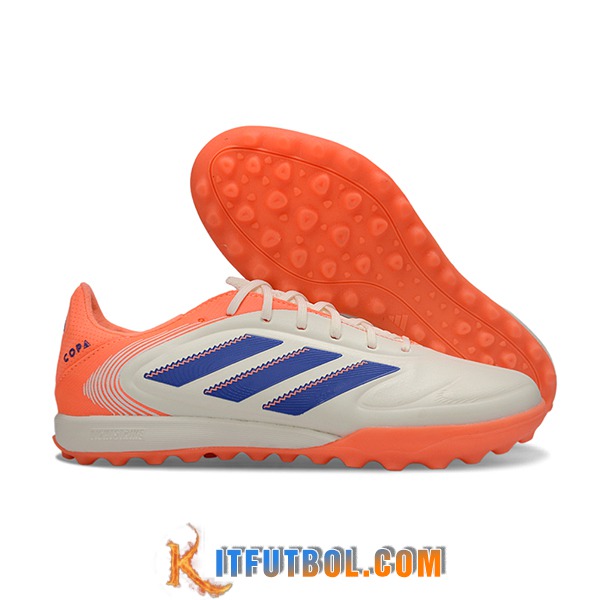 Copa Botas De Fútbol GLORO II TF Beige/Naranja/Azul