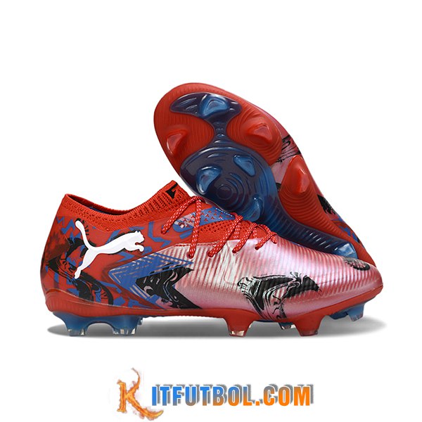 PUMA Botas De Fútbol FUTURE 8 ULTIMATE FG/AG Rojo/Negro/Azul