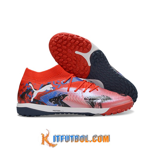 PUMA Botas De Fútbol FUTURE 8 ULTIMATE TF Rojo/Negro/Azul