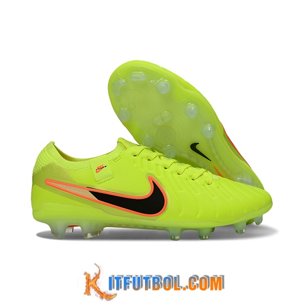 Nike Botas De Fútbol Tiempo Legend X Elite FG Verde/Negro