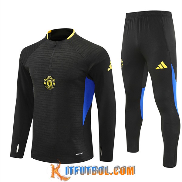 Chandal Equipos De Futbol Manchester United Negro/Azul/Amarillo 2025/2026 -02