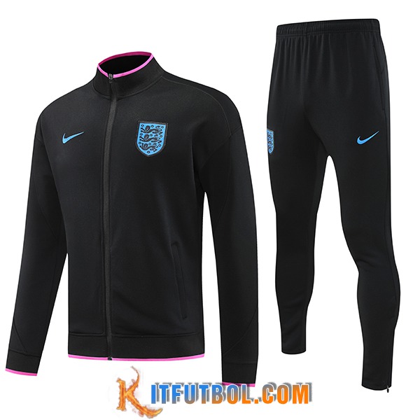 Chandal Equipos De Futbol Chaquetas Inglaterra Negro/Violeta 2025/2026