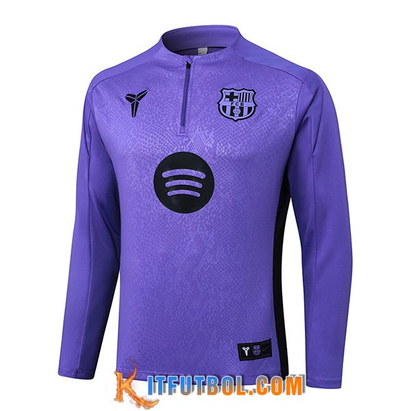 Sudadera De Entrenamiento FC Barcelona Violeta/Negro 2025/2026
