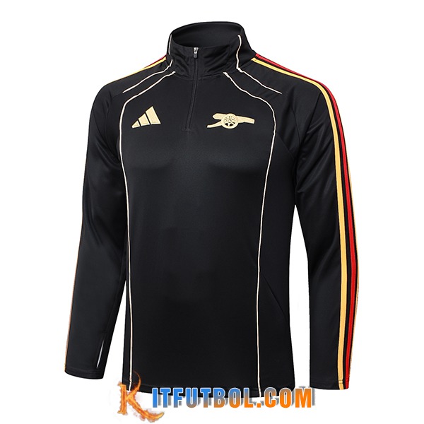 Sudadera De Entrenamiento Arsenal Negro/Rojo/Amarillo 2025/2026