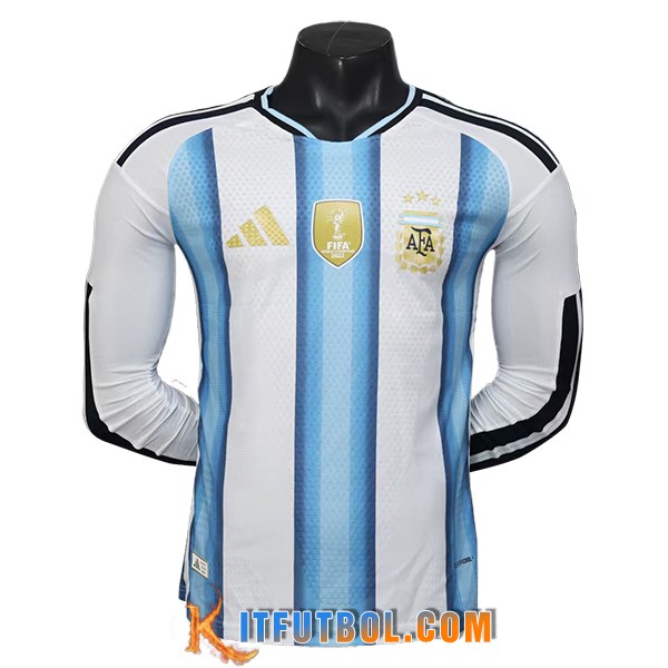 Camiseta Equipo Nacional Argentina Primera Manga Largas Copa Del Mundo 2026