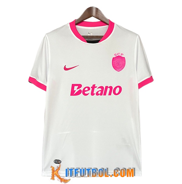 Camisetas De Futbol Sporting Special Edition Blanco/Rosa 2025/2026