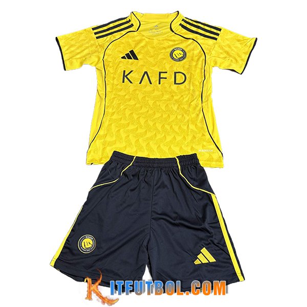Camisetas De Futbol Al-Nassr Ninos Primera 2025/2026