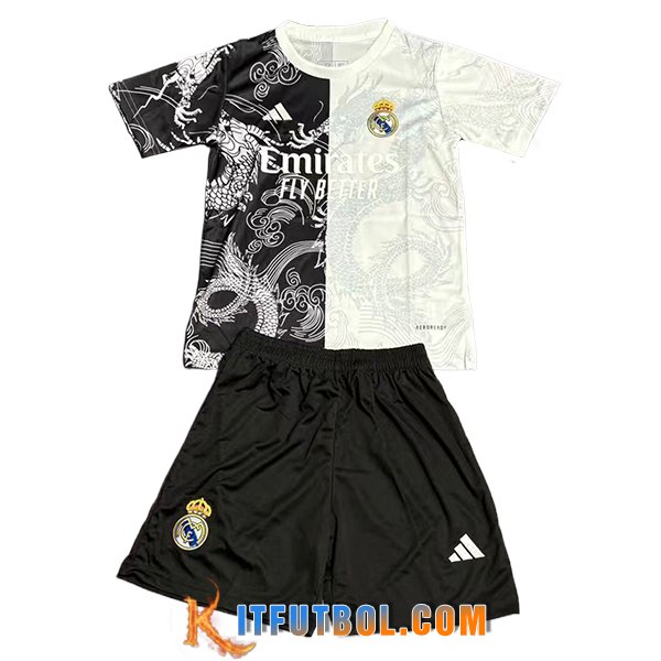 Camisetas De Futbol Real Madrid Ninos Special Edition Negro/Blanco 2025/2026