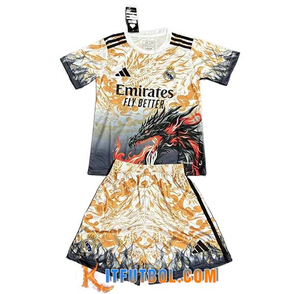Camisetas De Futbol Real Madrid Ninos Special Edition Naranja 2025/2026