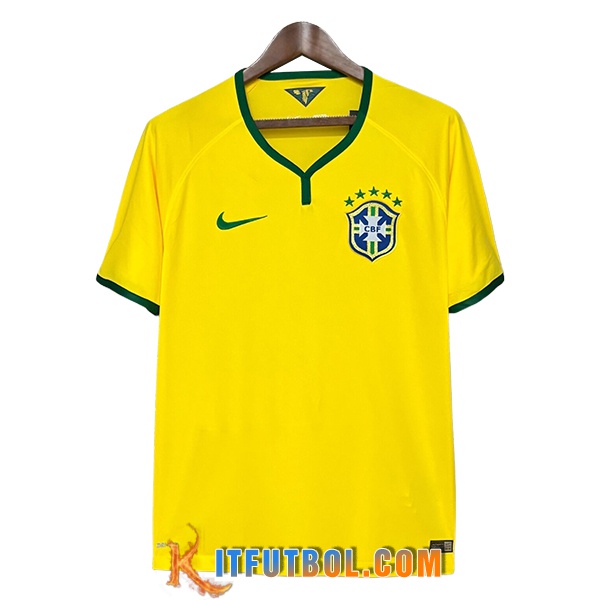 Camisetas De Futbol Brasil Retro Primera 2014