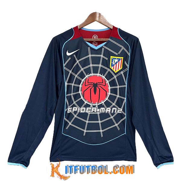Camisetas De Futbol Atletico Madrid Retro Segunda Manga Largas 2004/2005