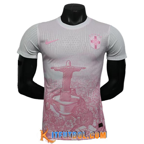 Camiseta Equipo Nacional Brasil Special Edition Rosa/Blanco 2026/2027