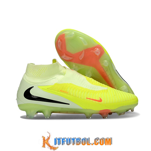Nike Botas De Fútbol Phantom GX III Elite FG Amarillo/Verde -02