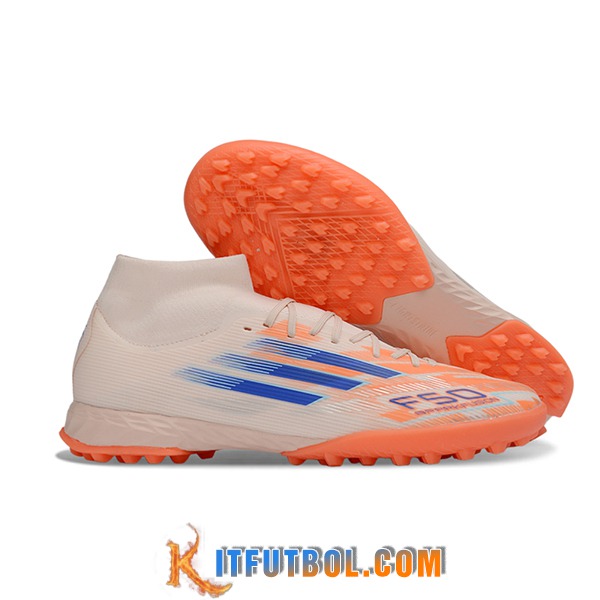 Adidas Botas De Fútbol F50 Sparkfusion League TF Naranja/Azul -02