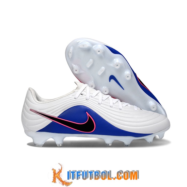 Nike Botas De Fútbol Tiempo Legend XI Elite FG Blanco/Azul/Negro