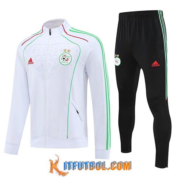 Chandal Equipos De Futbol Chaqueta Algeria Blanco/Verde/Rojo 2025/2026