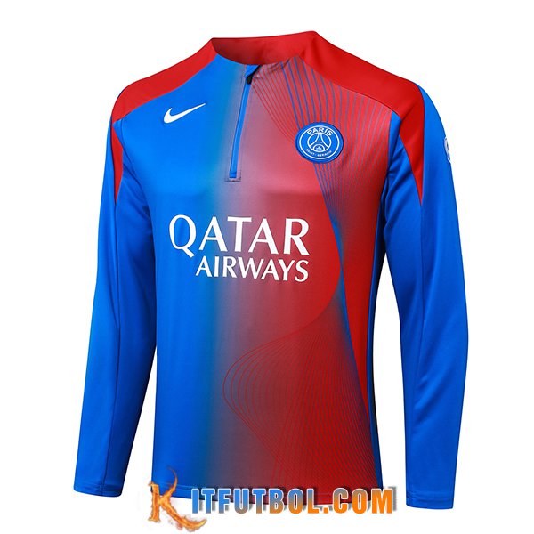 Sudadera De Entrenamiento PSG Rojo/Azul 2025/2026