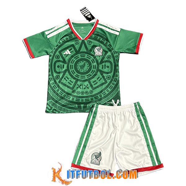 Camiseta Equipo Nacional México Ninos Primera Copa Del Mundo 2026