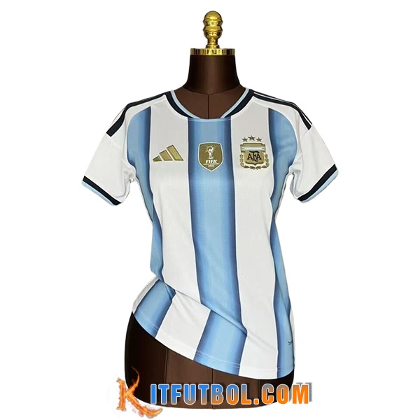 Camiseta Equipo Nacional Argentina Mujer Primera Copa Del Mundo 2026