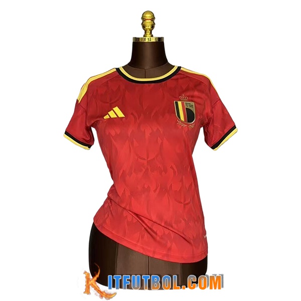 Camiseta Equipo Nacional Bélgica Mujer Primera Copa Del Mundo 2026