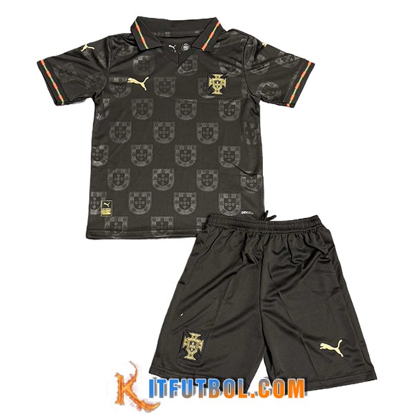Camisetas De Futbol Portugal Ninos Special Edition Negro 2025/2026