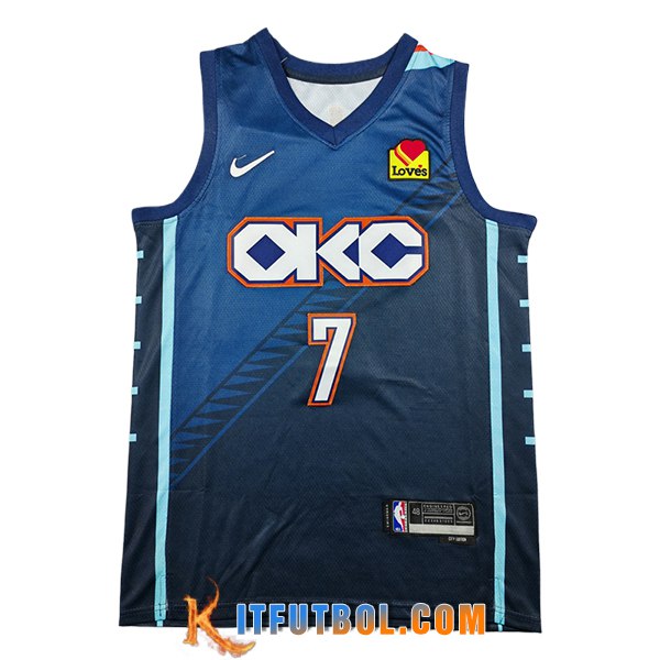 Camisetas NBA Oklahoma City Thunder (HOLMGREN #7) 2025/26 Azul -02