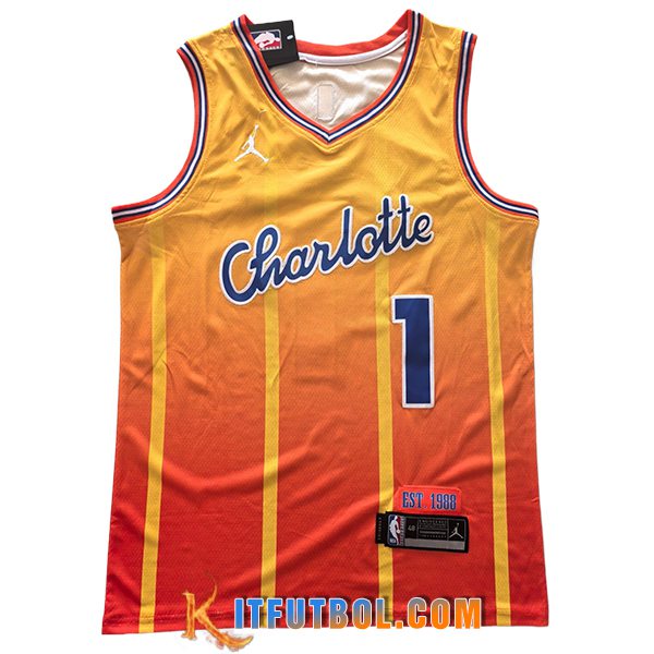 Camisetas NBA Charlotte Hornets (BALL #1) 2025/26 Naranja