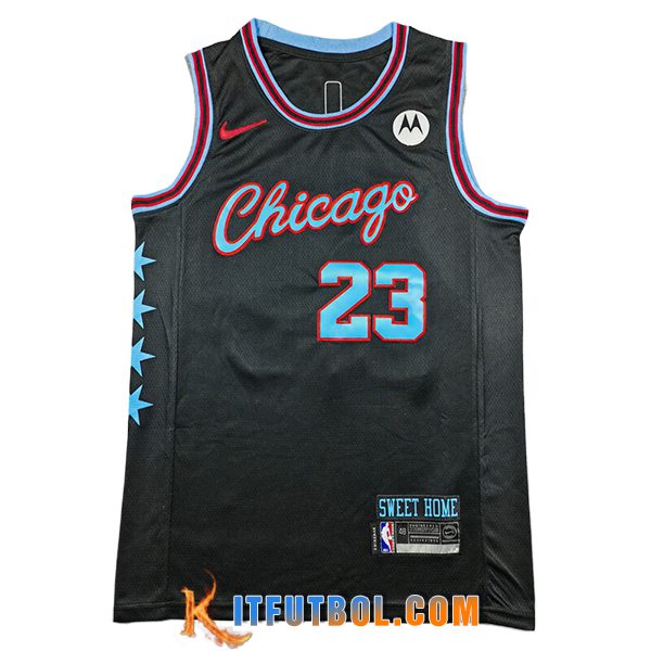 Camisetas NBA Chicago Bulls (JORDAN #23) 2025/26 Negro/Azul