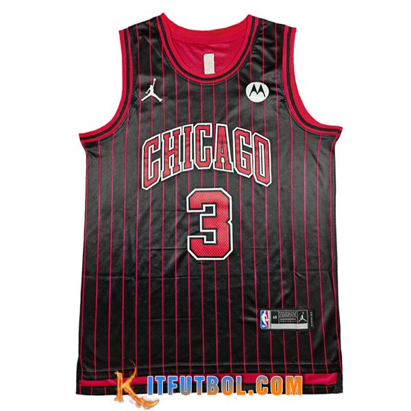 Camisetas NBA Chicago Bulls (GIDDEY #3) 2025/26 Negro/Rojo