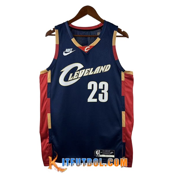 Camisetas NBA Cleveland Cavaliers (JAMES #23) 2025/26 Azul/Rojo
